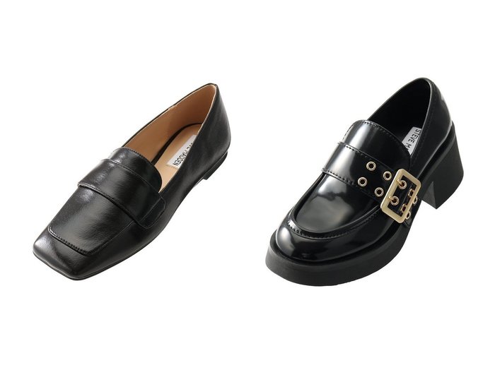 【STEVE MADDEN/スティーブマデン】のBRIDGETON ビッグバックルデザインローファー&MONARC スクエアトゥフラットローファー おすすめ！トレンド、レディースファッションの通販 おすすめ人気トレンドファッション通販アイテム 人気、トレンドファッション・服の通販 founy(ファニー) ファッション Fashion レディースファッション Fashion for Women バッグ Bags シューズ Shoes, Footwear スクエア Square, Square Shape フラット Flat, Flat Shoes 新作・新入荷 New Arrivals / New In リュクス Luxury, Elegant, High-End, Chic A/W・秋冬 Autumn/Winter |ID:crp329100000225244