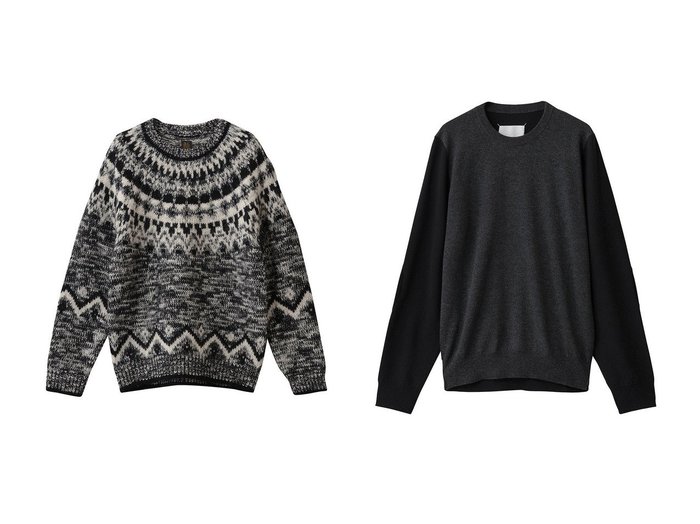 【MAISON MARGIELA / MEN/メゾン マルジェラ】の【MEN】バイカラー クルーネック ニットトップス&【BATONER / MEN/バトナー】の【MEN】モヘア ノルディック クルー ネック おすすめ！トレンド、メンズファッションの通販 おすすめ人気トレンドファッション通販アイテム 人気、トレンドファッション・服の通販 founy(ファニー) ファッション Fashion メンズファッション Fashion for Men トップス・カットソー Cut & Sew Tops ニット・セーター / 定番トップス Knit Tops & Sweaters なめらか Smooth, Silky Texture スラックス Slacks, Dress Pants デニム Denim, Jeans Material モダン Modern, Contemporary 新作・新入荷 New Arrivals / New In A/W・秋冬 Autumn/Winter インナー Innerwear カーディガン Cardigan, Knitwear シンプル Simple, Minimal ジャケット Jacket, Outerwear スリーブ Sleeve, Long Sleeve / Short Sleeve フィット Fit, Slim Fit レギュラー Regular, Standard Fit |ID:crp329100000225248