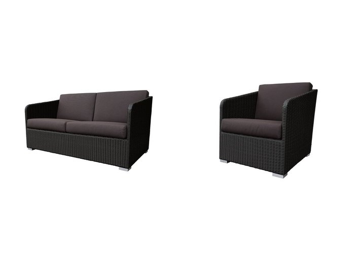 【ABORD/アボール】の2人掛けガーデンソファ G107-2&1人掛けガーデンソファ G107-1 おすすめ！インテリア雑貨、家具 おすすめ人気トレンドファッション通販アイテム 人気、トレンドファッション・服の通販 founy(ファニー) アウトドア Outdoor Clothing アクリル Acrylic Material ガーデン Garden, Gardening クッション Cushion, Throw Pillow ファブリック Fabric, Textile ラタン Rattan, Woven Rattan リゾート Resort, Vacation Style 送料無料 Free Shipping |ID:crp329100000225262