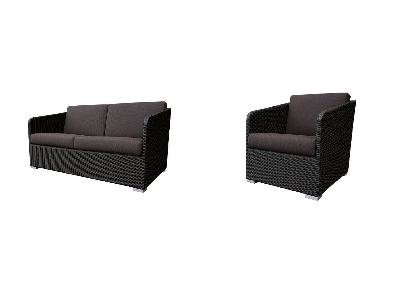 【ABORD/アボール】の2人掛けガーデンソファ G107-2&1人掛けガーデンソファ G107-1 おすすめ！インテリア雑貨、家具 おすすめ人気トレンドファッション通販アイテム インテリア・キッズ・メンズ・レディースファッション・服の通販 founy(ファニー) 　アウトドア　Outdoor Clothing　アクリル　Acrylic Material　ガーデン　Garden, Gardening　クッション　Cushion, Throw Pillow　ファブリック　Fabric, Textile　ラタン　Rattan, Woven Rattan　リゾート　Resort, Vacation Style　送料無料　Free Shipping　グレー系　Gray　パープル系　Purple　|ID:crp329100000225262