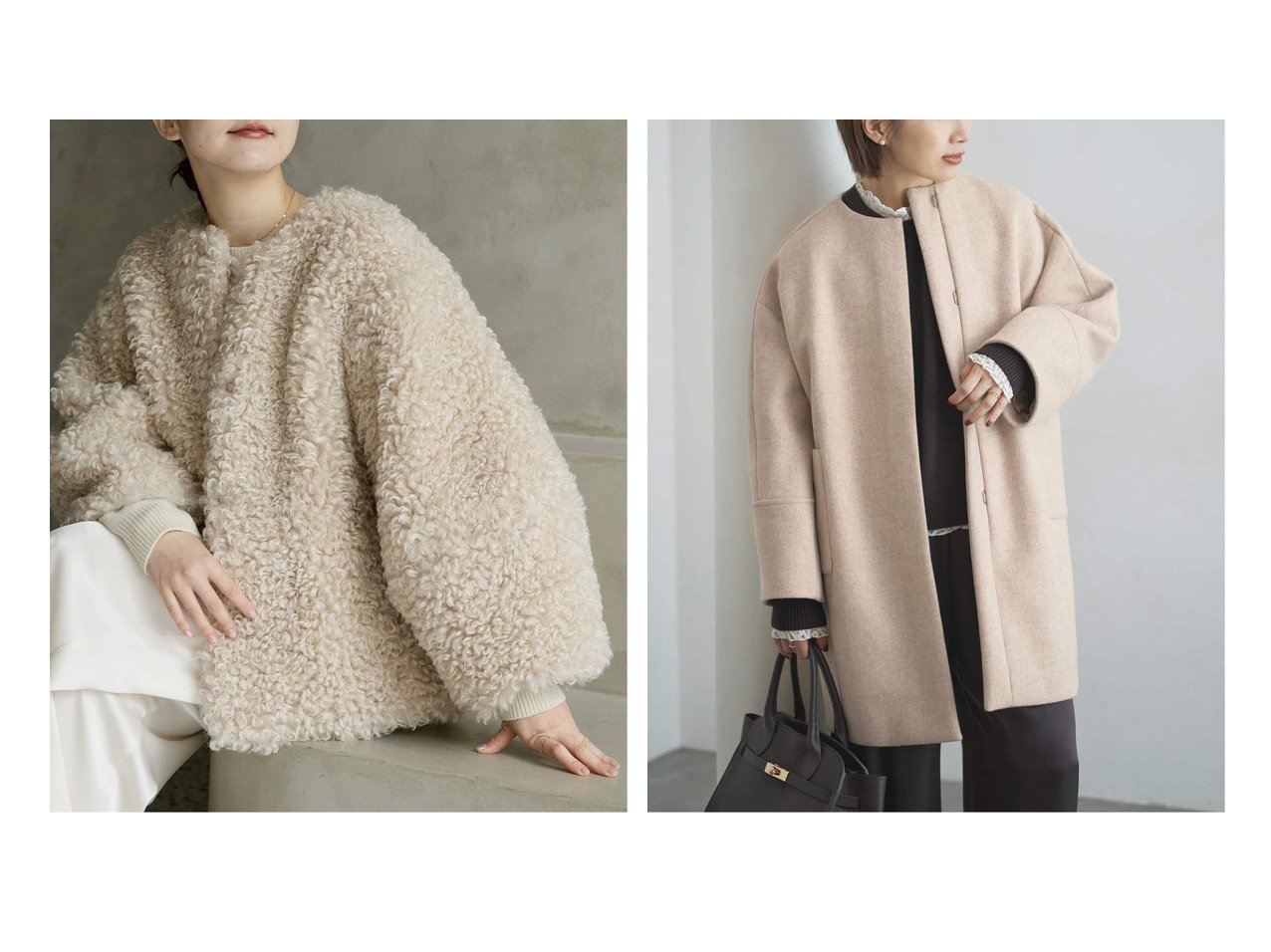 【IENA/イエナ】のSuper140 フォルムコート&《WEB限定/ 》TISSAVELファーブルゾン おすすめ！トレンド、レディースファッションの通販 おすすめ人気トレンドファッション通販アイテム インテリア・キッズ・メンズ・レディースファッション・服の通販 founy(ファニー) 　ファッション　Fashion　レディースファッション　Fashion for Women　アウター　Coat / Outerwear Collection　ブルゾンジャケット・スポーティアウター　Blouson Jackets　コート・ロングコート・ピーコート　Long Coats, Peacoats & More　2025年　2025　2025-2026秋冬・A/W　Autumn/Winter 2025–26 AW25–26　おすすめ　Recommended / Our Picks　バランス　Balance, Style Balance　フランス　France, French　ブルゾン　Blouson, Bomber Jacket　リアル　Real, Realistic　リュクス　Luxury, Elegant, High-End, Chic　カフス　Cuff Design　パッチ　Patch, Appliqué　フォルム　Silhouette, Form　ポケット　Pocket, Pocket Detail　別注　Limited Edition, Custom Order　グレー系　Gray　ベージュ系　Beige　ブラウン系　Brown　ブルー系　Blue　|ID:crp329100000225270