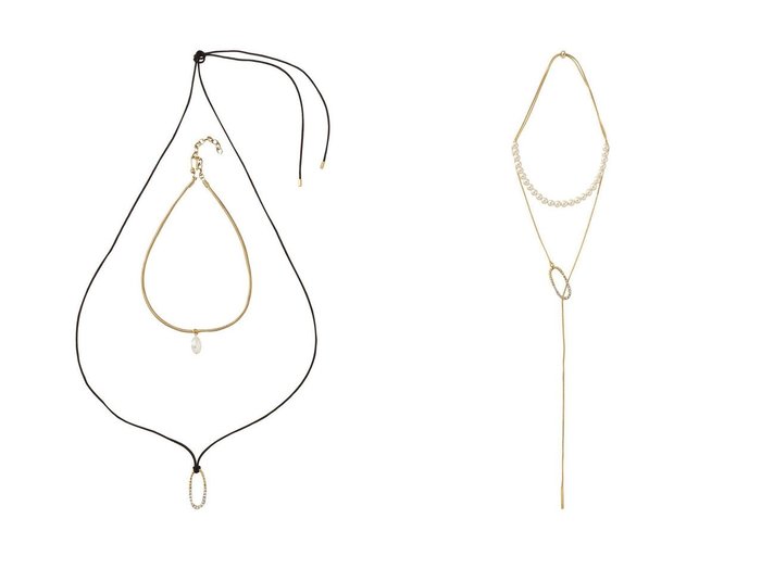 【ADER bijoux/アデル ビジュー】のCUTSTEEL sparkle パールラリエット&CUTSTEEL sparkle チョーカー/ペンダント おすすめ!トレンド、レディースファッションの通販 おすすめ人気トレンドファッション通販アイテム 人気、トレンドファッション・服の通販 founy(ファニー) ファッション Fashion レディースファッション Fashion for Women ジュエリー Jewelry ネックレス Necklaces & Pendants イタリア Italy ガラス Glass, Glassware クリスタル Crystal, Swarovski ショート Short, Short Length チェーン Chain, Chain Strap ネックレス Necklace, Pendant Necklace パーティ Party, Party Style パール Pearl, Pearl Accent モチーフ Motif, Design Theme 新作・新入荷 New Arrivals / New In |ID:crp329100000225274