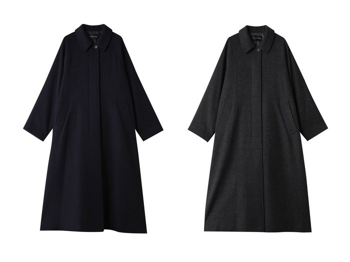 【mizuiro ind/ミズイロ インド】のwool blend balmacaan coat コート おすすめ！トレンド、レディースファッションの通販 おすすめ人気トレンドファッション通販アイテム 人気、トレンドファッション・服の通販 founy(ファニー) ファッション Fashion レディースファッション Fashion for Women アウター Coat / Outerwear Collection コート・ロングコート・ピーコート Long Coats, Peacoats & More ハイネック High Neck, Mock Neck フロント Front, Front Design ロング Long, Long-Length エレガント 上品 Elegant 新作・新入荷 New Arrivals / New In |ID:crp329100000225281