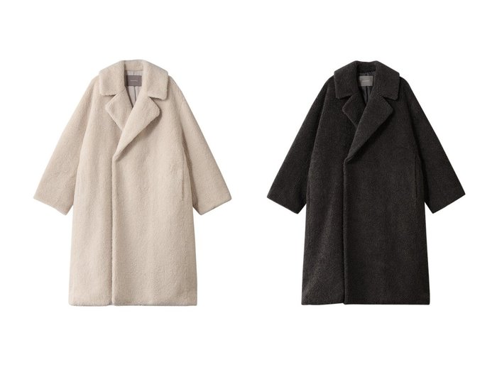 【heliopole/エリオポール】のシープボアチェスターコート おすすめ！トレンド、レディースファッションの通販 おすすめ人気トレンドファッション通販アイテム 人気、トレンドファッション・服の通販 founy(ファニー) ファッション Fashion レディースファッション Fashion for Women アウター Coat / Outerwear Collection コート・ロングコート・ピーコート Long Coats, Peacoats & More チェスターコート・ロング丈アウター Chester Coats / Chesterfield Long Coats フェミニン Feminine, Girly ロング Long, Long-Length エレガント 上品 Elegant 新作・新入荷 New Arrivals / New In |ID:crp329100000225290