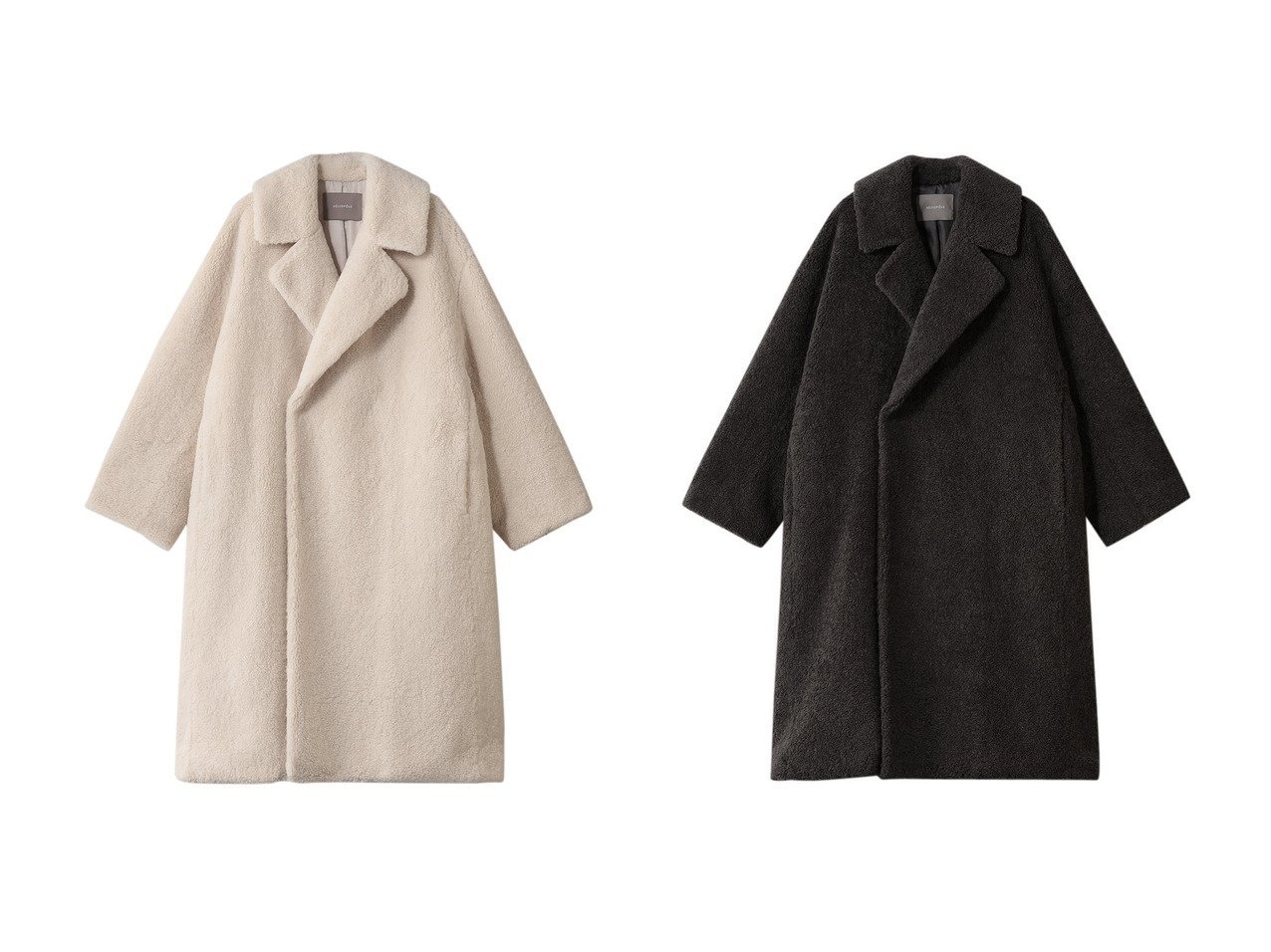 【heliopole/エリオポール】のシープボアチェスターコート おすすめ！トレンド、レディースファッションの通販 おすすめ人気トレンドファッション通販アイテム インテリア・キッズ・メンズ・レディースファッション・服の通販 founy(ファニー) 　ファッション　Fashion　レディースファッション　Fashion for Women　アウター　Coat / Outerwear Collection　コート・ロングコート・ピーコート　Long Coats, Peacoats & More　チェスターコート・ロング丈アウター　Chester Coats / Chesterfield Long Coats　フェミニン　Feminine, Girly　ロング　Long, Long-Length　エレガント 上品　Elegant　新作・新入荷　New Arrivals / New In　イエロー系　Yellow　グレー系　Gray　|ID:crp329100000225290