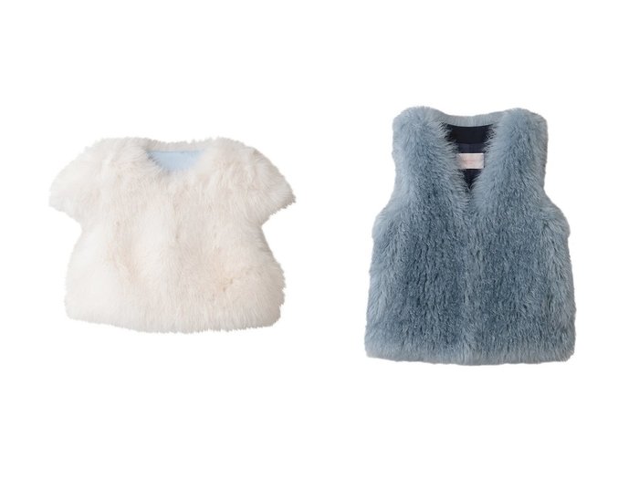 【Lemonplet/レモンプレット】のFAUX FUR ASPEN CROP JACKET&FAUX FUR MORI MG V-NECK VEST おすすめ！トレンド、レディースファッションの通販 おすすめ人気トレンドファッション通販アイテム 人気、トレンドファッション・服の通販 founy(ファニー) ファッション Fashion レディースファッション Fashion for Women アウター Coat / Outerwear Collection レディースジャケット・軽アウター Jackets ジャケット Jacket, Outerwear パーティ Party, Party Style フェイクファー Faux Fur, Imitation Fur フェミニン Feminine, Girly 新作・新入荷 New Arrivals / New In ベスト Vest, Waistcoat A/W・秋冬 Autumn/Winter |ID:crp329100000225308