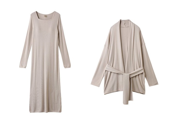 【Foo Tokyo/フートーキョー】の【ウィメンズ】シルクブレンドローブニットカーディガン&シルクブレンドリブニットワンピース おすすめ！トレンド、レディースファッションの通販 おすすめ人気トレンドファッション通販アイテム 人気、トレンドファッション・服の通販 founy(ファニー) ファッション Fashion レディースファッション Fashion for Women ワンピース Dresses ニットワンピース Knit Dresses チュニック Tunic Tops & Dresses トップス・カットソー Cut & Sew Tops ニット Knit Tops & Sweaters カーディガン・羽織り Layered Style Cardigans シャツ・ブラウス・オフィスカジュアル Elegant Blouses & Button-Ups ロングTシャツ・Tシャツ Longline T-Shirts & Tees カットソー・ベーシックTシャツ Cut-and-Sewn Tops / Stretch Tees & Basics なめらか Smooth, Silky Texture インナー Innerwear シルク Silk, 100% Silk チュニック Tunic, Long Top ベーシック Basic, Essential 新作・新入荷 New Arrivals / New In |ID:crp329100000225310