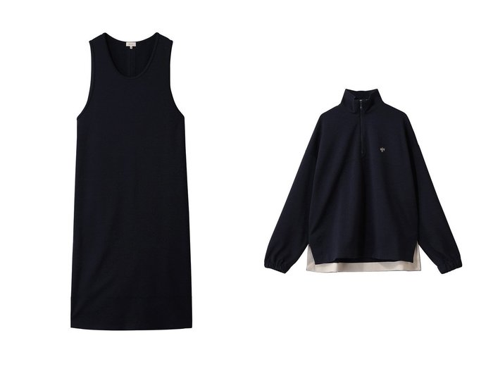 【BLAMINK/ブラミンク】の【BLMK】 Uネックノースリーブワンピース&【BLMK】 ハーフジップロングスリーブ おすすめ！トレンド、レディースファッションの通販 おすすめ人気トレンドファッション通販アイテム 人気、トレンドファッション・服の通販 founy(ファニー) ファッション Fashion レディースファッション Fashion for Women ワンピース Dresses チュニック Tunic Tops & Dresses トップス・カットソー Cut & Sew Tops シャツ・ブラウス・オフィスカジュアル Elegant Blouses & Button-Ups レディースパーカー・カジュアルフーディー Casual Hoodies & Sweatshirts ロングTシャツ・Tシャツ Longline T-Shirts & Tees スウェット・クルーネックトップス Sweatshirts & Crewnecks / Relaxed Fit Sweat Tops カットソー・ベーシックTシャツ Cut-and-Sewn Tops / Stretch Tees & Basics ストレート Straight, Straight Cut タートルネック Turtleneck, High Neck チュニック Tunic, Long Top ノースリーブ Sleeveless, No-Sleeve 新作・新入荷 New Arrivals / New In |ID:crp329100000225311