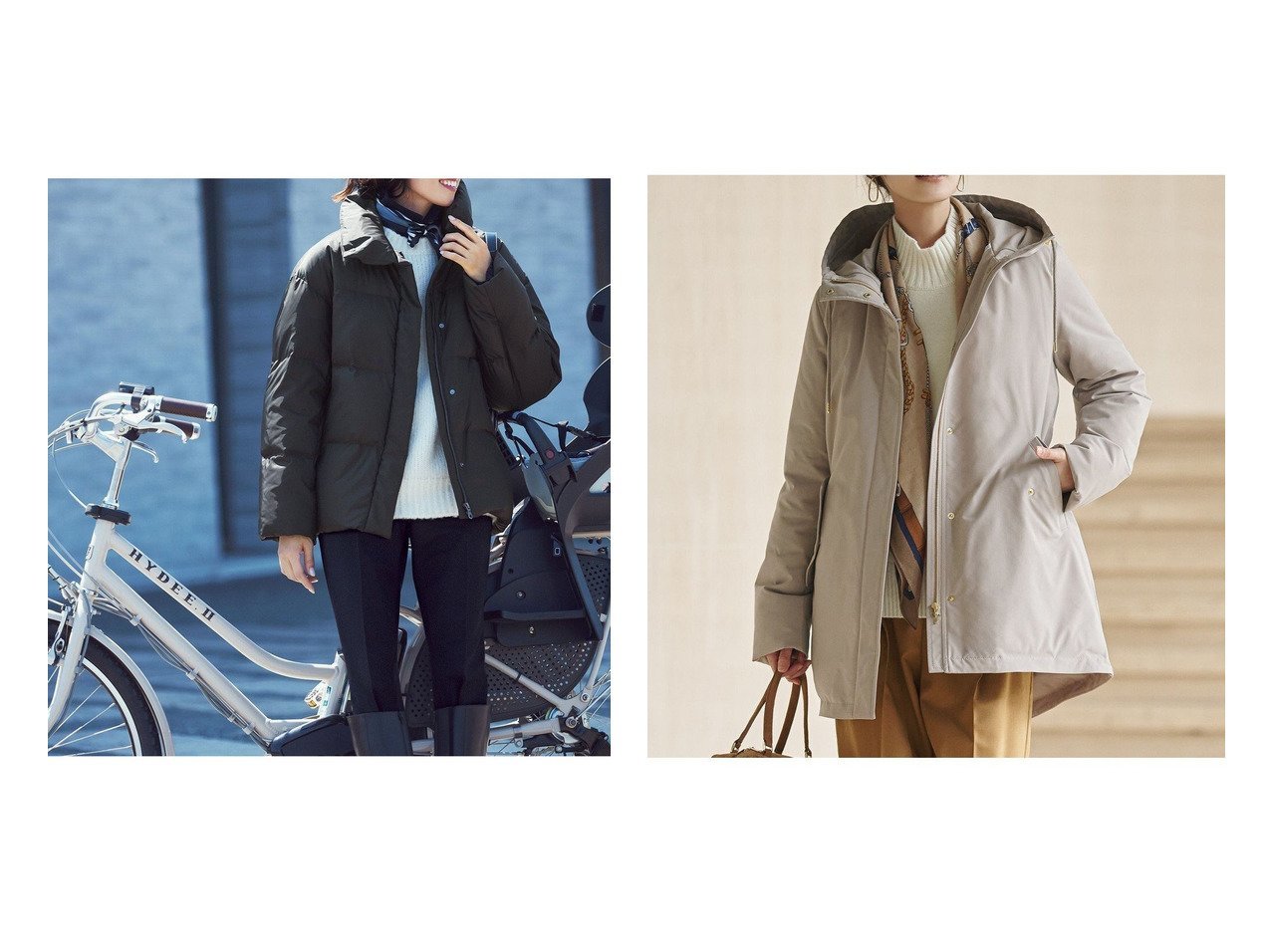 【NIJYUSANKU/23区】の【/VERY12月号掲載/洗える/撥水加工】シレータフタ ハイネック ショート ダウンコート&【一部店舗限定/撥水加工】ミリタリー フーデット ダウンコート おすすめ！トレンド、レディースファッションの通販 おすすめ人気トレンドファッション通販アイテム インテリア・キッズ・メンズ・レディースファッション・服の通販 founy(ファニー) 　雑誌掲載アイテム　Magazine Picks & Fashion Features　ファッション雑誌　Fashion Magazines　ヴェリィ　VERY　ファッション　Fashion　レディースファッション　Fashion for Women　アウター　Coat / Outerwear Collection　コート・ロングコート・ピーコート　Long Coats, Peacoats & More　レディースジャケット・軽アウター　Jackets　ダウンジャケット・軽量ダウン　Warm & Lightweight Down Jackets　洗える　Machine Washable　コンパクト　Compact, Small Size　軽量　Lightweight, Ultra Light　12月号　December Issue　ショート　Short, Short Length　ジャケット　Jacket, Outerwear　雑誌　Magazine, Fashion Magazine　タフタ　Taffeta, Structured Fabric　ダウン　Down, Puffer　トレンド　Trend, Trending Now　定番　Standard, Basic Item　ハイネック　High Neck, Mock Neck　バランス　Balance, Style Balance　フェザー　Feather, Feather Detail　フレア　Flare, Flared　フロント　Front, Front Design　防寒　Cold Protection, Winter-Ready　ミドル　Middle Length, Mid Height　リュクス　Luxury, Elegant, High-End, Chic　ロング　Long, Long-Length　A/W・秋冬　Autumn/Winter　冬　Winter / This Winter　エレガント 上品　Elegant　2025年　2025　2025-2026秋冬・A/W　Autumn/Winter 2025–26 AW25–26　ブラック系　Black　グレー系　Gray　ベージュ系　Beige　|ID:crp329100000225331