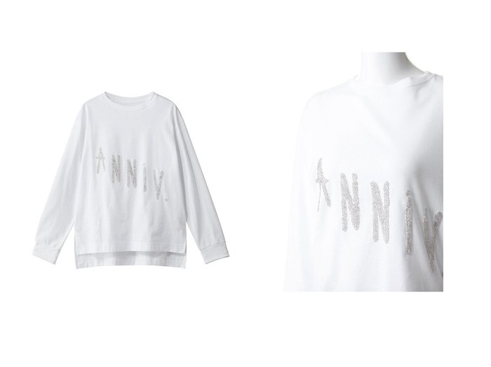 【GALLARDAGALANTE/ガリャルダガランテ】の【25th記念アイテム】ANNIVビジューロンTee おすすめ!トレンド、レディースファッションの通販 おすすめ人気トレンドファッション通販アイテム 人気、トレンドファッション・服の通販 founy(ファニー) ファッション Fashion レディースファッション Fashion for Women トップス・カットソー Cut & Sew Tops シャツ・ブラウス・オフィスカジュアル Elegant Blouses & Button-Ups ロングTシャツ・Tシャツ Longline T-Shirts & Tees カットソー・ベーシックTシャツ Cut-and-Sewn Tops / Stretch Tees & Basics シンプル Simple, Minimal スリーブ Sleeve, Long Sleeve / Short Sleeve 定番 Standard, Basic Item ビジュー Bijou, Jewel-like Accent ベーシック Basic, Essential ロング Long, Long-Length ホリデーシーズン Holiday Season 新作・新入荷 New Arrivals / New In |ID:crp329100000225372