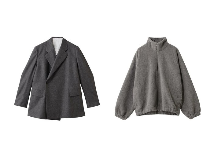 【BLAMINK/ブラミンク】のシングルテーラードジャケット&【sisii/シシ】のフリース ハーフジップ ハイネック おすすめ！トレンド、レディースファッションの通販 おすすめ人気トレンドファッション通販アイテム 人気、トレンドファッション・服の通販 founy(ファニー) ファッション Fashion レディースファッション Fashion for Women アウター Coat / Outerwear Collection レディースジャケット・軽アウター Jackets テーラードジャケット / 通勤・きれいめスタイル Tailored Jackets & Blazers ブルゾンジャケット・スポーティアウター Blouson Jackets ジャケット Jacket, Outerwear スリーブ Sleeve, Long Sleeve / Short Sleeve ロング Long, Long-Length 新作・新入荷 New Arrivals / New In ウォーム Warm Fabric スタイリッシュ Stylish, Fashionable ハイネック High Neck, Mock Neck ブルゾン Blouson, Bomber Jacket A/W・秋冬 Autumn/Winter |ID:crp329100000225379