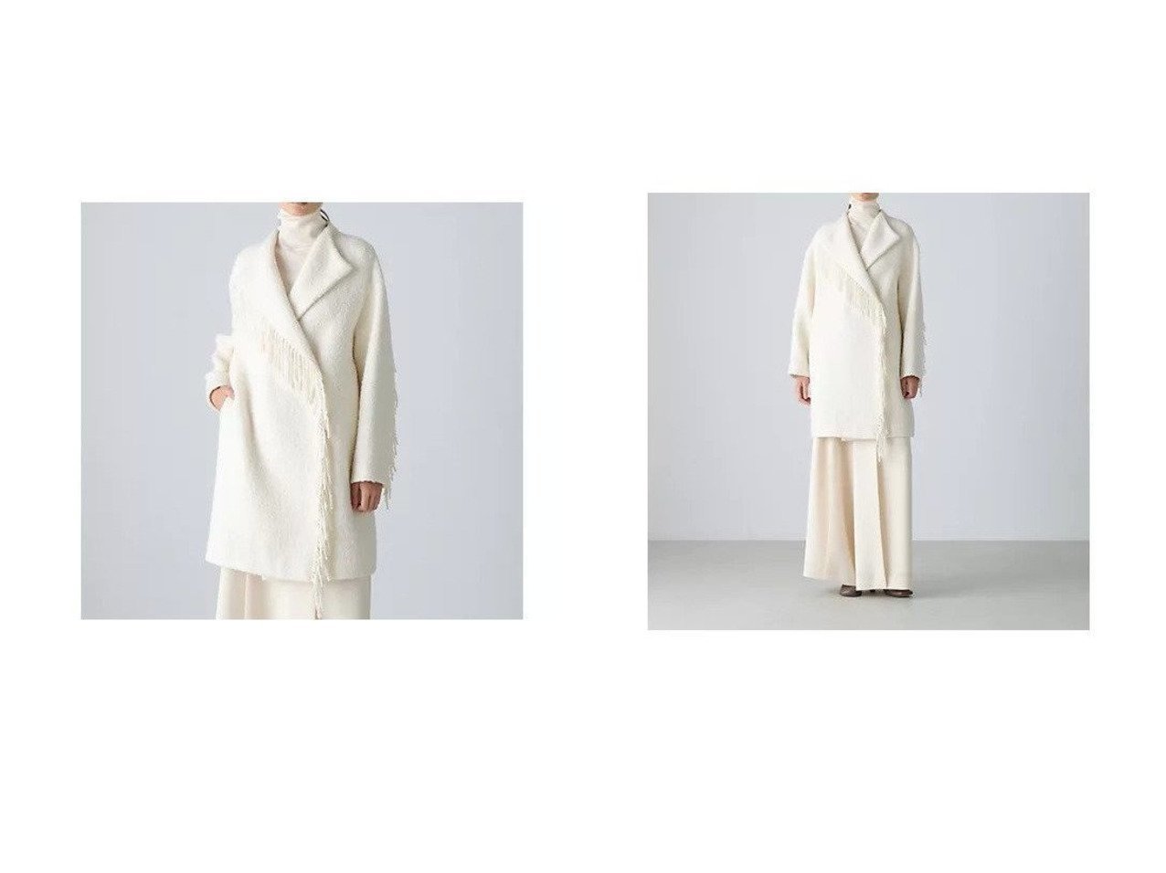 【ADORE/アドーア】のフリンジリングツイードコート おすすめ！トレンド、レディースファッションの通販 おすすめ人気トレンドファッション通販アイテム インテリア・キッズ・メンズ・レディースファッション・服の通販 founy(ファニー) 　ファッション　Fashion　レディースファッション　Fashion for Women　アウター　Coat / Outerwear Collection　コート・ロングコート・ピーコート　Long Coats, Peacoats & More　おすすめ　Recommended / Our Picks　コクーン　Cocoon, Cocoon Silhouette　スタンダード　Standard, Basic　ツイード　Twill, Twill Weave　フィット　Fit, Slim Fit　フリンジ　Fringe, Tassel　マフラー　Scarf, Muffler　モダン　Modern, Contemporary　ルーズ　Loose, Oversized　ループ　Loop, Loop Knit　冬　Winter / This Winter　ホワイト系　White　|ID:crp329100000225386