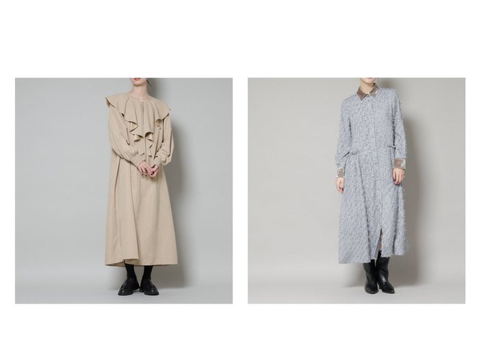 【nano universe/ナノ ユニバース】のフリンジジャガードナローシャツワンピース&取り外し可能ラッフルカラー付きピーチフレアワンピース おすすめ!トレンド、レディースファッションの通販 おすすめ人気トレンドファッション通販アイテム 人気、トレンドファッション・服の通販 founy(ファニー) ファッション Fashion レディースファッション Fashion for Women ワンピース Dresses シャツワンピース / 1枚で着映えコーデ Shirt Dresses カーディガン Cardigan, Knitwear シャーリング Shirring, Ruched トレンド Trend, Trending Now ピーチ Peach, Soft Touch フェミニン Feminine, Girly フレア Flare, Flared アウトレット Outlet / Clearance エレガント 上品 Elegant 2025年 2025 2025-2026秋冬・A/W Autumn/Winter 2025–26 AW25–26 |ID:crp329100000225387