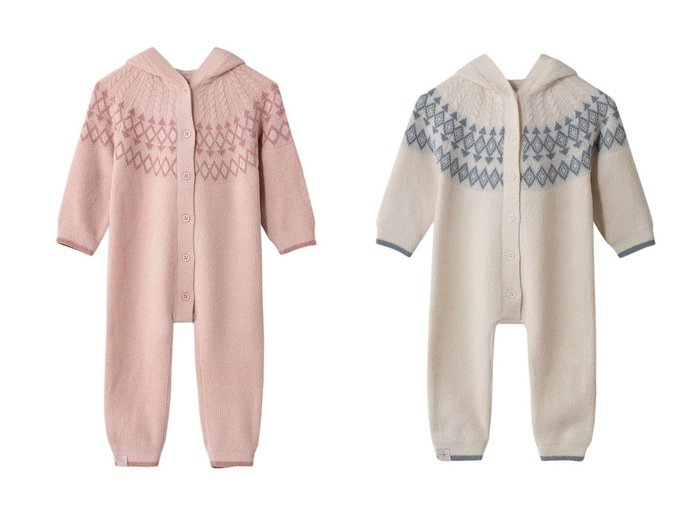 【BAREFOOT DREAMS / KIDS/ベアフットドリームス】の【BABY】コージーシックウルトラライト フェアアイル ロンパース おすすめ!トレンド、キッズファッション通販 おすすめ人気トレンドファッション通販アイテム 人気、トレンドファッション・服の通販 founy(ファニー) ファッション Fashion キッズファッション Fashion for Kids おすすめ Recommended / Our Picks クラシック Classic, Timeless Style スリーブ Sleeve, Long Sleeve / Short Sleeve フロント Front, Front Design ベビー Baby, Babywear モダン Modern, Contemporary ロンパース Romper, Jumpsuit 新作・新入荷 New Arrivals / New In |ID:crp329100000225390