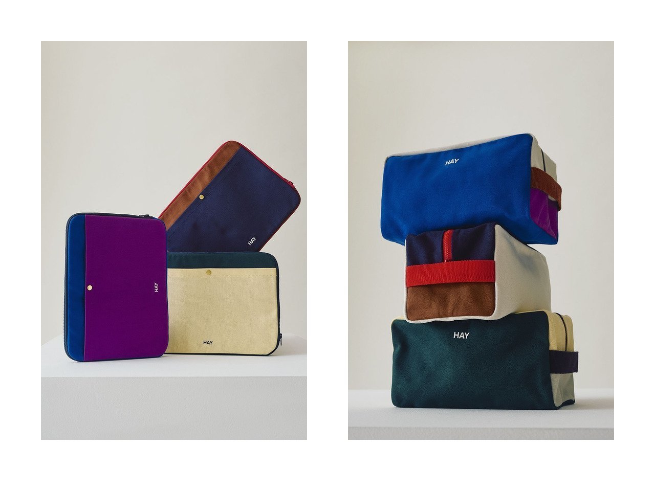 【HAY/ヘイ】の14&Multi Wash Bag Medium おすすめ！インテリア雑貨、家具 おすすめ人気トレンドファッション通販アイテム インテリア・キッズ・メンズ・レディースファッション・服の通販 founy(ファニー) 　カラフル　Colorful Design　ポケット　Pocket, Pocket Detail　新作・新入荷　New Arrivals / New In　イエロー系　Yellow　パープル系　Purple　ブルー系　Blue　グリーン系　Green　|ID:crp329100000225396