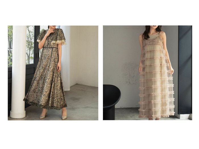 【GIRL/ガール】の総レースフレアスリーブハイウエストロング丈ワンピースパーティードレス&インナーワンピース付きシアーボーダーロング丈ワンピースパーティードレス プチプラ、パーティードレス おすすめ!トレンド、レディースファッションの通販 おすすめ人気トレンドファッション通販アイテム 人気、トレンドファッション・服の通販 founy(ファニー) ファッション Fashion レディースファッション Fashion for Women ワンピース Dresses フォーマル・パーティードレス・結婚式用ドレス Elegant & Casual Dresses 新作・新入荷 New Arrivals / New In プチプライス・低価格 Affordable / Budget Price |ID:crp329100000225405