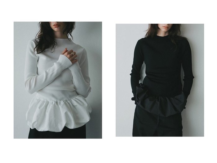 【HER./ハー】のバルーンドッキングニット おすすめ!トレンド、レディースファッションの通販 おすすめ人気トレンドファッション通販アイテム 人気、トレンドファッション・服の通販 founy(ファニー) ファッション Fashion レディースファッション Fashion for Women トップス・カットソー Cut & Sew Tops ニット Knit Tops & Sweaters カジュアルプルオーバー・ニットトップス Pullovers & Knit Tops / Casual Pullovers ギャザー Gathered, Ruffled シンプル Simple, Minimal ドッキング Docking, Mixed Material バルーン Balloon, Balloon Silhouette 切替 Switching, Contrast Panel 新作・新入荷 New Arrivals / New In |ID:crp329100000225414