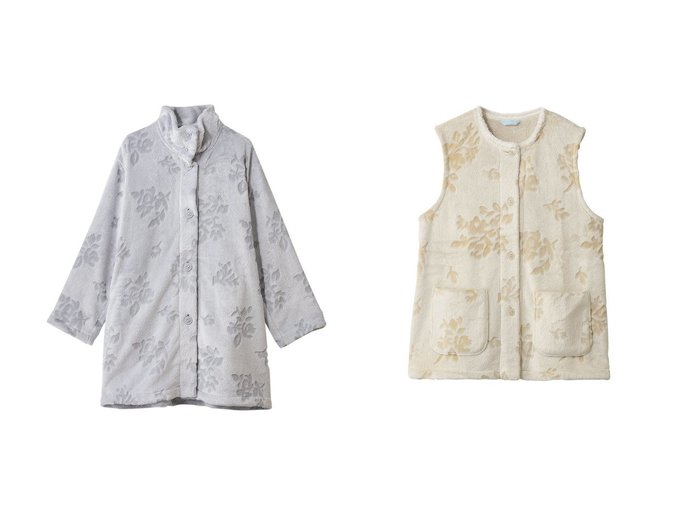 【KID BLUE/キッドブルー】の25シャギーブーケベスト&25シャギーブーケガウン おすすめ!トレンド、レディースファッションの通販 おすすめ人気トレンドファッション通販アイテム 人気、トレンドファッション・服の通販 founy(ファニー) ガウン Gown, Robe スタンド Stand Collar, Upright Stand パジャマ Pajamas, Sleepwear ポケット Pocket, Pocket Detail エレガント 上品 Elegant 新作・新入荷 New Arrivals / New In |ID:crp329100000225423