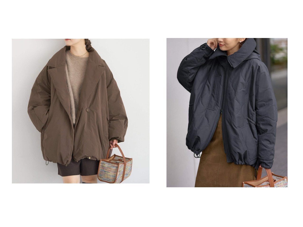 【IENA/イエナ】の《 》ARTIROSA 撥水テイラーコクーンダウン&ヴァシュモン 別注 M-51 キルティングコート おすすめ！トレンド、レディースファッションの通販 おすすめ人気トレンドファッション通販アイテム インテリア・キッズ・メンズ・レディースファッション・服の通販 founy(ファニー) 　ファッション　Fashion　レディースファッション　Fashion for Women　アウター　Coat / Outerwear Collection　コート・ロングコート・ピーコート　Long Coats, Peacoats & More　2025年　2025　2025-2026秋冬・A/W　Autumn/Winter 2025–26 AW25–26　タフタ　Taffeta, Structured Fabric　人気　Popular, Best Seller　インナー　Innerwear　キルティング　Quilted, Quilting　ショート　Short, Short Length　バランス　Balance, Style Balance　ロング　Long, Long-Length　別注　Limited Edition, Custom Order　春　Spring　秋　Autumn　軽量　Lightweight, Ultra Light　ブラック系　Black　ブラウン系　Brown　グレー系　Gray　|ID:crp329100000225429