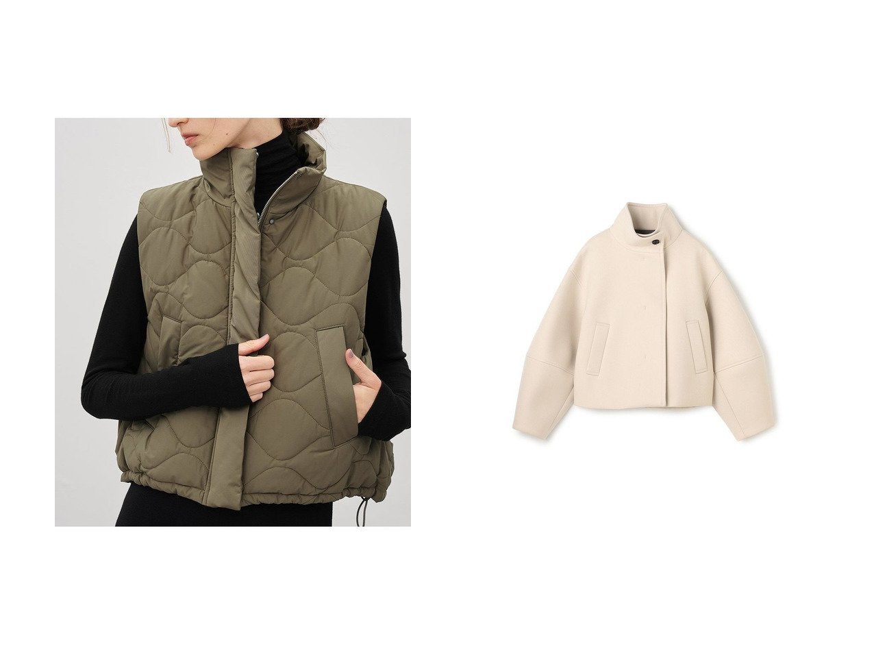 【uncrave/アンクレイヴ】のパディング ベスト&パディング×ボンディングコンビ コート おすすめ！トレンド、レディースファッションの通販 おすすめ人気トレンドファッション通販アイテム インテリア・キッズ・メンズ・レディースファッション・服の通販 founy(ファニー) 　ファッション　Fashion　レディースファッション　Fashion for Women　アウター　Coat / Outerwear Collection　コート・ロングコート・ピーコート　Long Coats, Peacoats & More　レディースジャケット・軽アウター　Jackets　キルティング　Quilted, Quilting　キルト　Quilt, Quilted Fabric　コンビ　Combo, Combination Style　ショルダー　Shoulder, Shoulder Strap　ショート　Short, Short Length　スタンド　Stand Collar, Upright Stand　タフタ　Taffeta, Structured Fabric　トレンド　Trend, Trending Now　ドッキング　Docking, Mixed Material　ドロップ　Drop Shoulder, Dropped Style　ボンディング　Bonding, Bonded Fabric　メランジ　Melange, Mixed Yarn　リアル　Real, Realistic　新作・新入荷　New Arrivals / New In　ブラウン系　Brown　ブラック系　Black　|ID:crp329100000225433