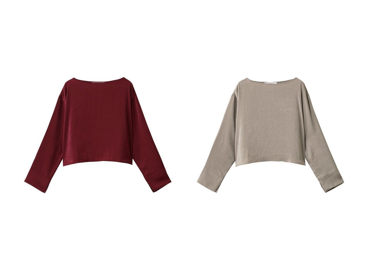 【MIDIUMISOLID/ミディウミソリッド】のsatin PO プルオーバー おすすめ！トレンド、レディースファッションの通販 おすすめ人気トレンドファッション通販アイテム インテリア・キッズ・メンズ・レディースファッション・服の通販 founy(ファニー) 　ファッション　Fashion　レディースファッション　Fashion for Women　トップス・カットソー　Cut & Sew Tops　シャツ・ブラウス・オフィスカジュアル　Elegant Blouses & Button-Ups　カジュアルプルオーバー・ニットトップス　Pullovers & Knit Tops / Casual Pullovers　サテン　Satin, Glossy Fabric　ショート　Short, Short Length　スリーブ　Sleeve, Long Sleeve / Short Sleeve　バランス　Balance, Style Balance　ロング　Long, Long-Length　エレガント 上品　Elegant　ベージュ系　Beige　オレンジ系　Orange　ブラック系　Black　|ID:crp329100000225444