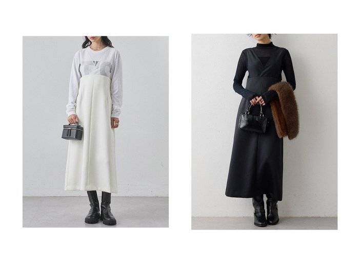 【Whim Gazette/ウィムガゼット】のダブルサテンワンピース おすすめ!トレンド、レディースファッションの通販 おすすめ人気トレンドファッション通販アイテム 人気、トレンドファッション・服の通販 founy(ファニー) ファッション Fashion レディースファッション Fashion for Women ワンピース Dresses チュニック Tunic Tops & Dresses インナー Innerwear スマート Smart, Elegant タートル Turtleneck, Turtle Collar チュニック Tunic, Long Top フォルム Silhouette, Form ロング Long, Long-Length エレガント 上品 Elegant 新作・新入荷 New Arrivals / New In |ID:crp329100000225450