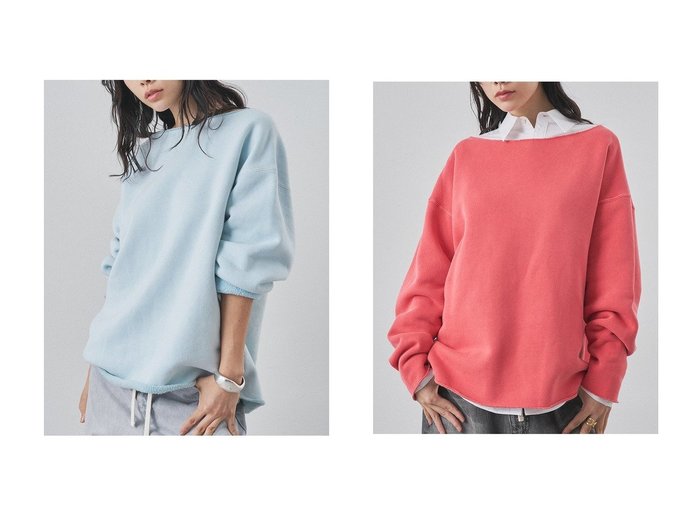 【Whim Gazette/ウィムガゼット】のピグメントスウェットプルオーバー おすすめ!トレンド、レディースファッションの通販 おすすめ人気トレンドファッション通販アイテム 人気、トレンドファッション・服の通販 founy(ファニー) ファッション Fashion レディースファッション Fashion for Women トップス・カットソー Cut & Sew Tops シャツ・ブラウス・オフィスカジュアル Elegant Blouses & Button-Ups レディースパーカー・カジュアルフーディー Casual Hoodies & Sweatshirts ロングTシャツ・Tシャツ Longline T-Shirts & Tees カジュアルプルオーバー・ニットトップス Pullovers & Knit Tops / Casual Pullovers スウェット・クルーネックトップス Sweatshirts & Crewnecks / Relaxed Fit Sweat Tops カットソー・ベーシックTシャツ Cut-and-Sewn Tops / Stretch Tees & Basics スウェット / スエット Sweatshirt, Sweatwear モコモコ Fuzzy, Fluffy リバーシブル Reversible, Two-Sided リラックス Relax, Relaxed Fit おすすめ Recommended / Our Picks 新作・新入荷 New Arrivals / New In |ID:crp329100000225452