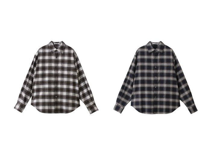 【Whim Gazette/ウィムガゼット】のピケチェックシャツ おすすめ!トレンド、レディースファッションの通販 おすすめ人気トレンドファッション通販アイテム 人気、トレンドファッション・服の通販 founy(ファニー) ファッション Fashion レディースファッション Fashion for Women トップス・カットソー Cut & Sew Tops シャツ・ブラウス・オフィスカジュアル Elegant Blouses & Button-Ups スリーブ Sleeve, Long Sleeve / Short Sleeve チェック Check, Plaid, Tartan フレア Flare, Flared ロング Long, Long-Length 新作・新入荷 New Arrivals / New In 羽織 Haori, Light Jacket |ID:crp329100000225453