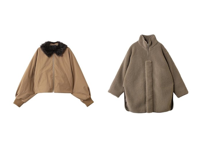 【mizuiro ind/ミズイロ インド】のボアブルゾン&ボアカラーショートジャケット おすすめ!トレンド、レディースファッションの通販 おすすめ人気トレンドファッション通販アイテム 人気、トレンドファッション・服の通販 founy(ファニー) ファッション Fashion レディースファッション Fashion for Women アウター Coat / Outerwear Collection レディースジャケット・軽アウター Jackets ブルゾンジャケット・スポーティアウター Blouson Jackets ショート Short, Short Length ジャケット Jacket, Outerwear トレンド Trend, Trending Now バランス Balance, Style Balance ブルゾン Blouson, Bomber Jacket ミックス Mix, Mixed Style モコモコ Fuzzy, Fluffy 冬 Winter / This Winter 新作・新入荷 New Arrivals / New In |ID:crp329100000225470