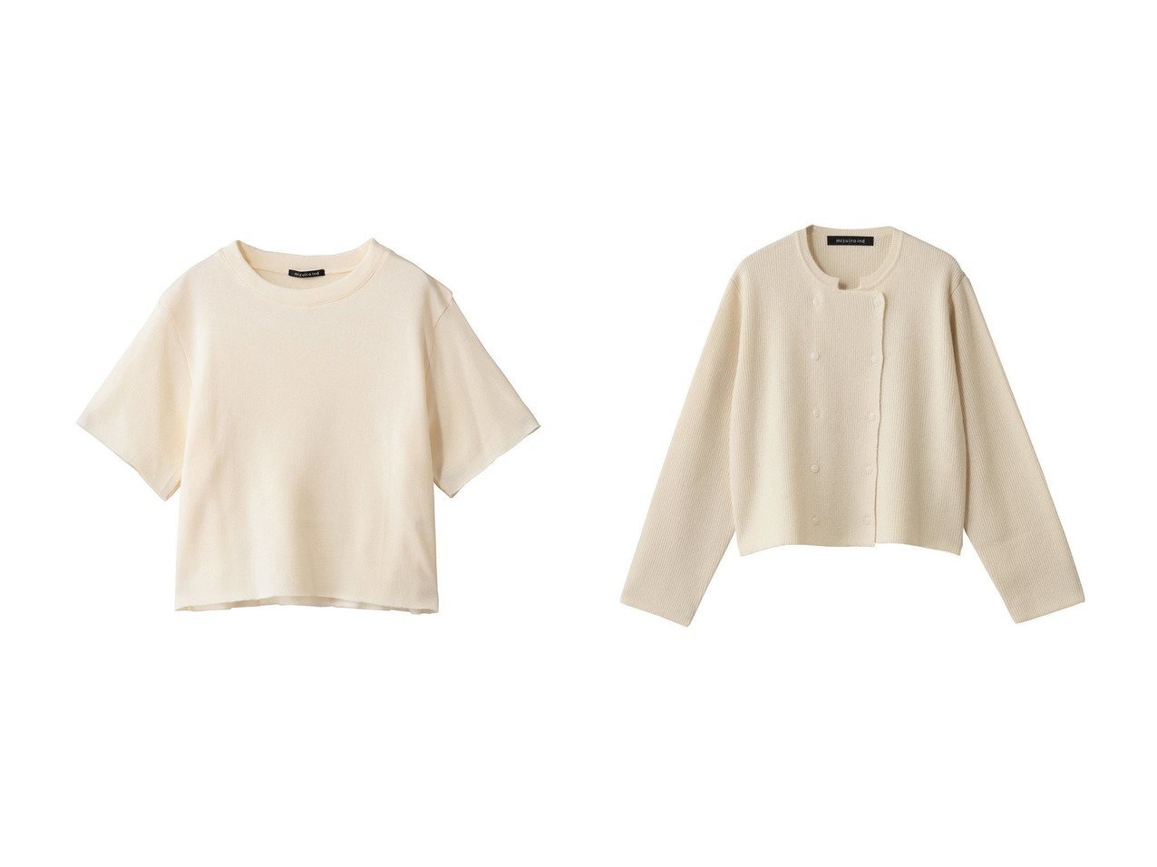 【mizuiro ind/ミズイロ インド】のパイルハーフスリーブワイドプルオーバー&ダブルブレストカーディガン おすすめ！トレンド、レディースファッションの通販 おすすめ人気トレンドファッション通販アイテム インテリア・キッズ・メンズ・レディースファッション・服の通販 founy(ファニー) 　ファッション　Fashion　レディースファッション　Fashion for Women　トップス・カットソー　Cut & Sew Tops　シャツ・ブラウス・オフィスカジュアル　Elegant Blouses & Button-Ups　ロングTシャツ・Tシャツ　Longline T-Shirts & Tees　カジュアルプルオーバー・ニットトップス　Pullovers & Knit Tops / Casual Pullovers　カットソー・ベーシックTシャツ　Cut-and-Sewn Tops / Stretch Tees & Basics　ニット　Knit Tops & Sweaters　カーディガン・羽織り　Layered Style Cardigans　インナー　Innerwear　ショート　Short, Short Length　シンプル　Simple, Minimal　ジャケット　Jacket, Outerwear　スリーブ　Sleeve, Long Sleeve / Short Sleeve　ワイド　Wide, Wide Fit　新作・新入荷　New Arrivals / New In　イエロー系　Yellow　グレー系　Gray　ブラック系　Black　|ID:crp329100000225475