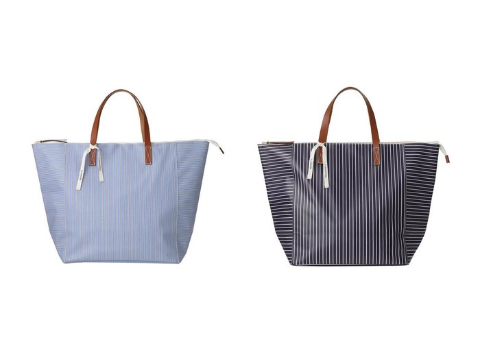 【Curensology/カレンソロジー】のCSGストライプPVCバッグL おすすめ！トレンド、レディースファッションの通販 おすすめ人気トレンドファッション通販アイテム 人気、トレンドファッション・服の通販 founy(ファニー) ファッション Fashion レディースファッション Fashion for Women バッグ Bags スタイリッシュ Stylish, Fashionable ストライプ Stripe, Striped Pattern モダン Modern, Contemporary 新作・新入荷 New Arrivals / New In 旅行 Travel |ID:crp329100000225483