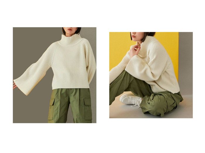 【lelill/レリル】のラムナイロンオフタートル おすすめ!トレンド、レディースファッションの通販 おすすめ人気トレンドファッション通販アイテム 人気、トレンドファッション・服の通販 founy(ファニー) ファッション Fashion レディースファッション Fashion for Women トップス・カットソー Cut & Sew Tops ニット Knit Tops & Sweaters カジュアルプルオーバー・ニットトップス Pullovers & Knit Tops / Casual Pullovers インナー Innerwear フレアースリーブ Flared Sleeve, Bell Sleeve 新作・新入荷 New Arrivals / New In |ID:crp329100000225484