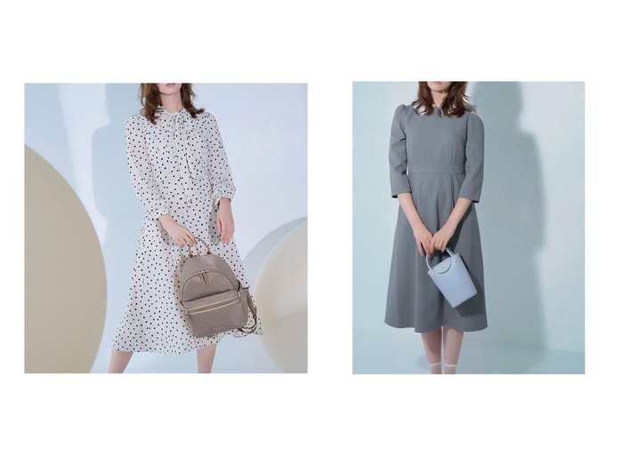 【TOCCA/トッカ】の【八木アリサさん着用】【消臭】PROMISE RIBBON ROSETTE ドット柄ドレス&【八木アリサさん着用】【WEB限定カラーあり・消臭】SWEET TEA TIME LACE ドレス おすすめ！トレンド、レディースファッションの通販 おすすめ人気トレンドファッション通販アイテム 人気、トレンドファッション・服の通販 founy(ファニー) ファッションモデル・俳優・女優 Models 女性 Women 八木アリサ Yagi Arisa ファッション Fashion レディースファッション Fashion for Women ワンピース Dresses フォーマル・パーティードレス・結婚式用ドレス Elegant & Casual Dresses エレガント 上品 Elegant カーディガン Cardigan, Knitwear クラシカル Classical, Vintage-Inspired ジャケット Jacket, Outerwear ストレッチ Stretch, Stretchy Fabric ドレス Dress, One-Piece 人気 Popular, Best Seller フィット Fit, Slim Fit フレア Flare, Flared レース Lace, Lace Fabric A/W・秋冬 Autumn/Winter S/S・春夏 SS, Spring/Summer, Warm Season おすすめ Recommended / Our Picks 夏 Summer ビジネス 仕事 通勤 Business / Work / Commuting ギャザー Gathered, Ruffled セレモニー Ceremony ドット Polka Dot, Dot Pattern リボン Ribbon, Bow |ID:crp329100000225494