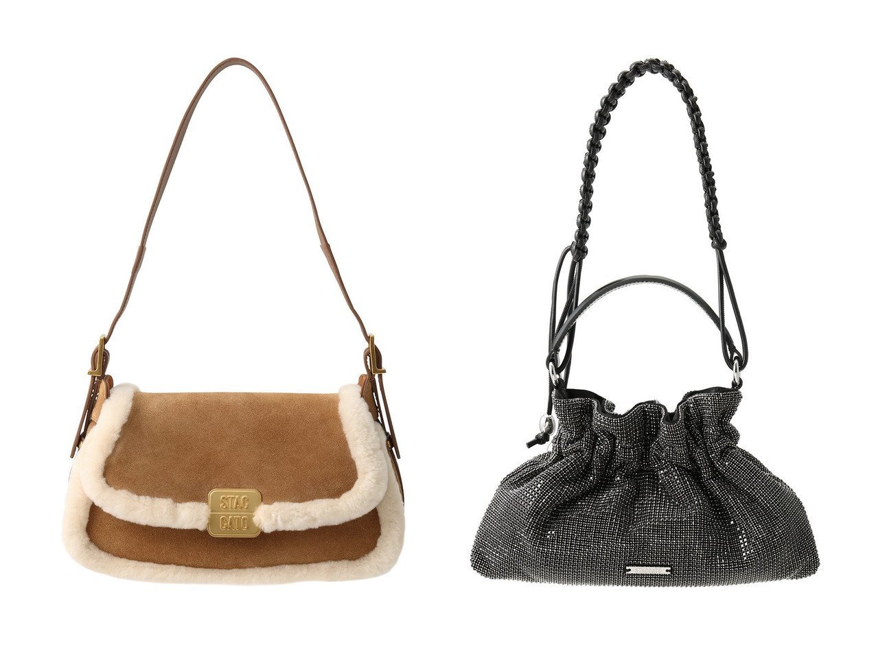 【STACCATO/スタッカート】のモコモボアバッグ&ルーチェギャザーバッグ おすすめ！トレンド、レディースファッションの通販 おすすめ人気トレンドファッション通販アイテム インテリア・キッズ・メンズ・レディースファッション・服の通販 founy(ファニー) 　ファッション　Fashion　レディースファッション　Fashion for Women　バッグ　Bags　ポーチ　Pouch, Small Case　ラグジュアリー　Luxury, Elegant　エレガント 上品　Elegant　新作・新入荷　New Arrivals / New In　A/W・秋冬　Autumn/Winter　財布　Wallet, Purse　ギャザー　Gathered, Ruffled　ショルダー　Shoulder, Shoulder Strap　ハンド　Hand, Handmade　リュクス　Luxury, Elegant, High-End, Chic　ブラック系　Black　レッド系　Red　シルバー系　Silver　|ID:crp329100000225504