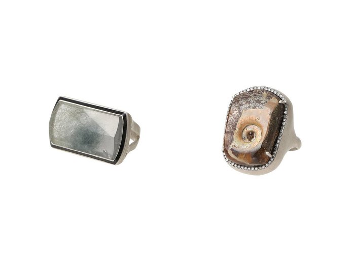 【Adlin Hue/アドリン ヒュー】のGarden Quartz One of a Kind Mibu Black リング&Ammonite One of a Kind Canan リング おすすめ！トレンド、レディースファッションの通販 おすすめ人気トレンドファッション通販アイテム 人気、トレンドファッション・服の通販 founy(ファニー) ファッション Fashion レディースファッション Fashion for Women エナメル Patent Leather ストーン Stone, Gem-Like フィット Fit, Slim Fit モダン Modern, Contemporary リュクス Luxury, Elegant, High-End, Chic 新作・新入荷 New Arrivals / New In |ID:crp329100000225517