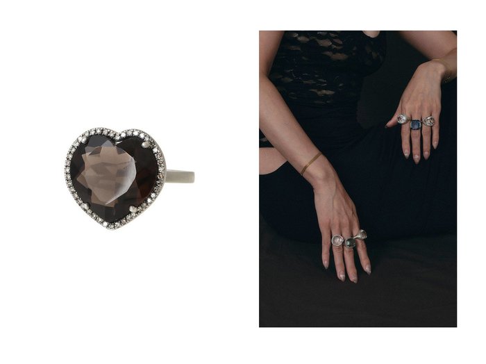 【Adlin Hue/アドリン ヒュー】のSmoky Quartz Reni リング&Rutilated Quartz Canan リング おすすめ！トレンド、レディースファッションの通販 おすすめ人気トレンドファッション通販アイテム 人気、トレンドファッション・服の通販 founy(ファニー) ファッション Fashion レディースファッション Fashion for Women ストーン Stone, Gem-Like ダイヤモンド Diamond, Brilliant Cut モダン Modern, Contemporary 新作・新入荷 New Arrivals / New In |ID:crp329100000225518