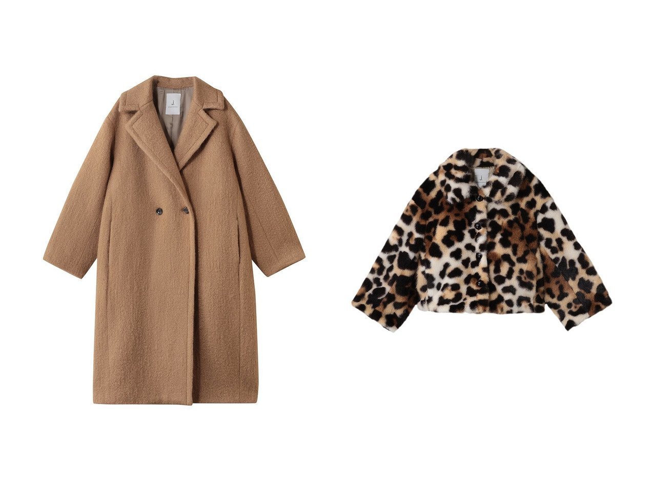 【j./ジェイドット】のループモヘア テディコート&レオパードファー ジャケットコート おすすめ！トレンド、レディースファッションの通販 おすすめ人気トレンドファッション通販アイテム インテリア・キッズ・メンズ・レディースファッション・服の通販 founy(ファニー) 　ファッション　Fashion　レディースファッション　Fashion for Women　アウター　Coat / Outerwear Collection　コート・ロングコート・ピーコート　Long Coats, Peacoats & More　レディースジャケット・軽アウター　Jackets　モダン　Modern, Contemporary　ループ　Loop, Loop Knit　ロング　Long, Long-Length　冬　Winter / This Winter　定番　Standard, Basic Item　新作・新入荷　New Arrivals / New In　防寒　Cold Protection, Winter-Ready　ショート　Short, Short Length　ジャケット　Jacket, Outerwear　デニム　Denim, Jeans Material　バランス　Balance, Style Balance　フレア　Flare, Flared　ラグジュアリー　Luxury, Elegant　レオパード　Leopard, Animal Print　ワイド　Wide, Wide Fit　エレガント 上品　Elegant　A/W・秋冬　Autumn/Winter　ベージュ系　Beige　|ID:crp329100000225534