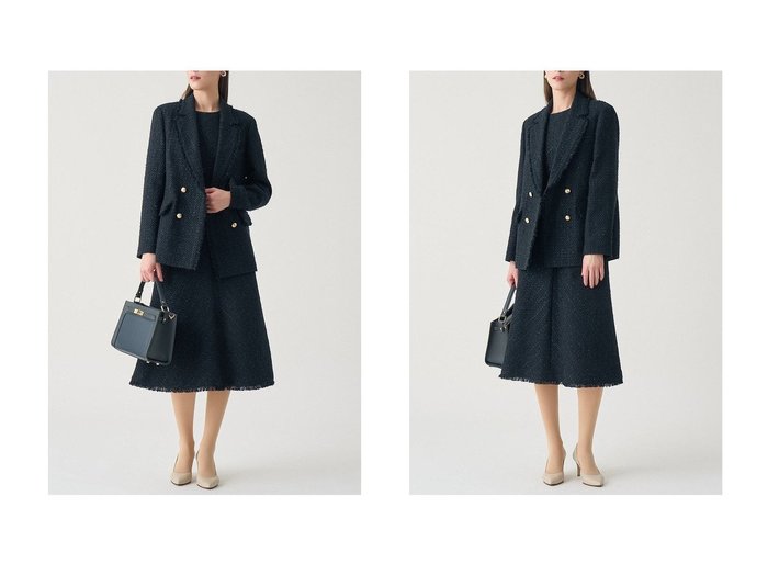 【ANAYI/アナイ】の【Eternal Line 2026】ミックスツイードダブル ジャケット おすすめ!トレンド、レディースファッションの通販 おすすめ人気トレンドファッション通販アイテム 人気、トレンドファッション・服の通販 founy(ファニー) ファッション Fashion レディースファッション Fashion for Women アウター Coat / Outerwear Collection レディースジャケット・軽アウター Jackets ジャケット Jacket, Outerwear セットアップ Set-Up, Coordinated Outfit ダブル Double, Double-Breasted ツイード Twill, Twill Weave バランス Balance, Style Balance フロント Front, Front Design ミックス Mix, Mixed Style A/W・秋冬 Autumn/Winter おすすめ Recommended / Our Picks エレガント 上品 Elegant セレモニー Ceremony ビジネス 仕事 通勤 Business / Work / Commuting 2025年 2025 2025-2026秋冬・A/W Autumn/Winter 2025–26 AW25–26 |ID:crp329100000225547