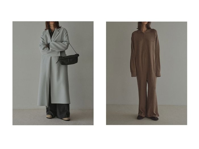 【ETRE TOKYO/エトレトウキョウ】のハイゲージニットオールインワン&メルトンロングリバーコート おすすめ!トレンド、レディースファッションの通販 おすすめ人気トレンドファッション通販アイテム 人気、トレンドファッション・服の通販 founy(ファニー) ファッション Fashion レディースファッション Fashion for Women アウター Coat / Outerwear Collection コート・ロングコート・ピーコート Long Coats, Peacoats & More パンツ Pants & Trousers シンプル Simple, Minimal ベーシック Basic, Essential メルトン Melton, Heavy Wool ロング Long, Long-Length 新作・新入荷 New Arrivals / New In |ID:crp329100000225549