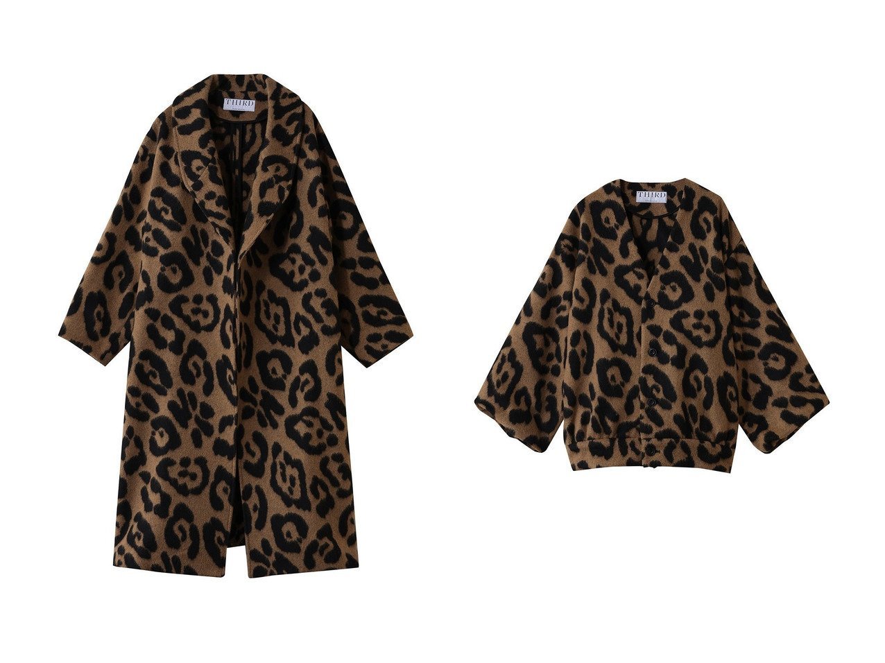 【THIRD MAGAZINE/サードマガジン】のレオパードショートコート&レオパードガウンコート おすすめ！トレンド、レディースファッションの通販 おすすめ人気トレンドファッション通販アイテム インテリア・キッズ・メンズ・レディースファッション・服の通販 founy(ファニー) 　ファッション　Fashion　レディースファッション　Fashion for Women　アウター　Coat / Outerwear Collection　コート・ロングコート・ピーコート　Long Coats, Peacoats & More　ガウン　Gown, Robe　パーティ　Party, Party Style　リラックス　Relax, Relaxed Fit　レオパード　Leopard, Animal Print　ロング　Long, Long-Length　新作・新入荷　New Arrivals / New In　|ID:crp329100000225555
