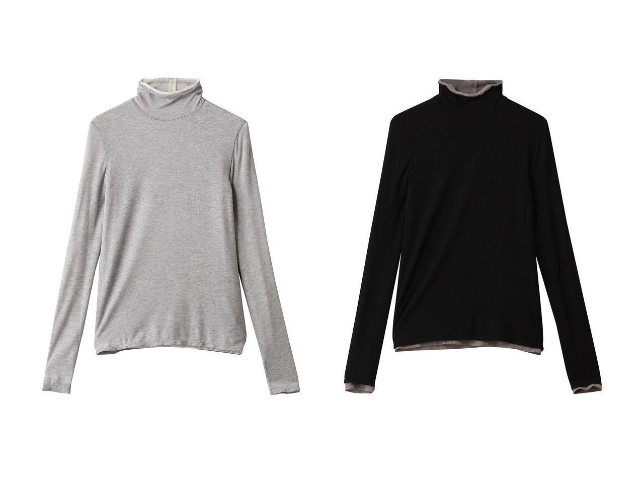 【THIRD MAGAZINE/サードマガジン】のレイヤードタートルネック おすすめ！トレンド、レディースファッションの通販 おすすめ人気トレンドファッション通販アイテム インテリア・キッズ・メンズ・レディースファッション・服の通販 founy(ファニー) 　ファッション　Fashion　レディースファッション　Fashion for Women　トップス・カットソー　Cut & Sew Tops　シャツ・ブラウス・オフィスカジュアル　Elegant Blouses & Button-Ups　ロングTシャツ・Tシャツ　Longline T-Shirts & Tees　カットソー・ベーシックTシャツ　Cut-and-Sewn Tops / Stretch Tees & Basics　タートルネック・ハイネックトップス　Turtlenecks & High-Neck Tops　シルク　Silk, 100% Silk　スリーブ　Sleeve, Long Sleeve / Short Sleeve　タートルネック　Turtleneck, High Neck　ロング　Long, Long-Length　定番　Standard, Basic Item　新作・新入荷　New Arrivals / New In　ホワイト系　White　ブラウン系　Brown　|ID:crp329100000225556