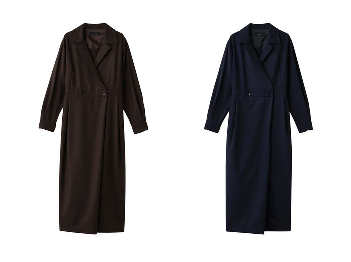 【allureville/アルアバイル】のウールポリカシュクール風ワンピース おすすめ！トレンド、レディースファッションの通販 おすすめ人気トレンドファッション通販アイテム 人気、トレンドファッション・服の通販 founy(ファニー) ファッション Fashion レディースファッション Fashion for Women ワンピース Dresses チュニック Tunic Tops & Dresses インナー Innerwear カシュクール Wrap Design ギャザー Gathered, Ruffled クラシカル Classical, Vintage-Inspired ストレッチ Stretch, Stretchy Fabric タートルネック Turtleneck, High Neck チュニック Tunic, Long Top ロング Long, Long-Length エレガント 上品 Elegant 新作・新入荷 New Arrivals / New In |ID:crp329100000225559