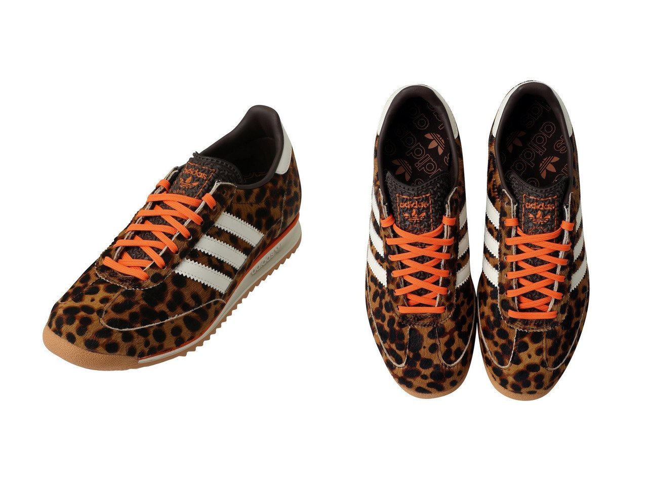 【allureville/アルアバイル】の【adidas】 SL72 OG おすすめ！トレンド、レディースファッションの通販 おすすめ人気トレンドファッション通販アイテム インテリア・キッズ・メンズ・レディースファッション・服の通販 founy(ファニー) 　ファッション　Fashion　レディースファッション　Fashion for Women　オレンジ　Orange　クッション　Cushion, Throw Pillow　スニーカー　Sneakers, Trainers　レオパード　Leopard, Animal Print　新作・新入荷　New Arrivals / New In　ブラウン系　Brown　|ID:crp329100000225560