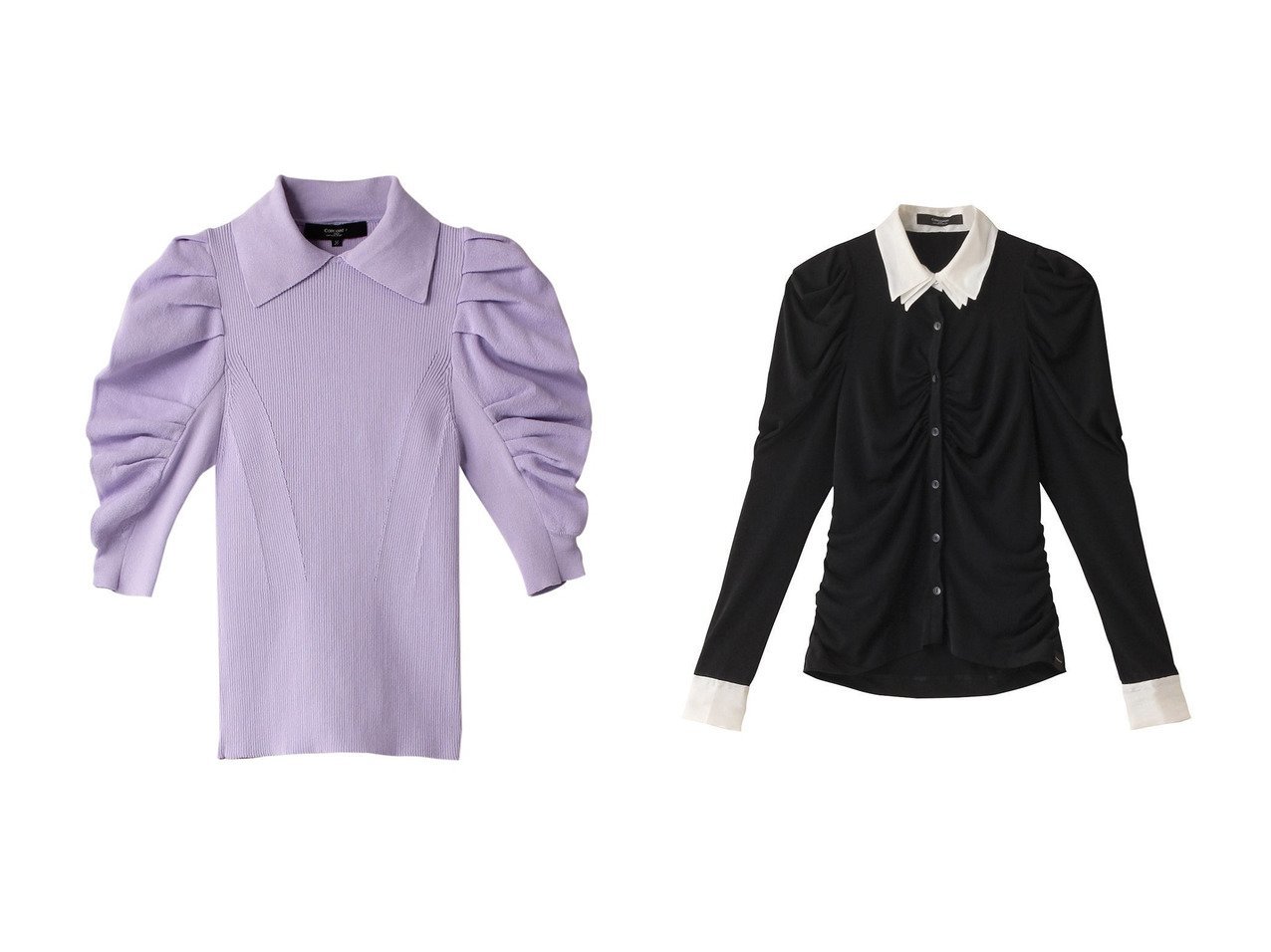 【CORCOVADO/コルコバード】のPジャージハイテンションシャツ&ハーフミラノニットトップス おすすめ！トレンド、レディースファッションの通販 おすすめ人気トレンドファッション通販アイテム インテリア・キッズ・メンズ・レディースファッション・服の通販 founy(ファニー) 　ファッション　Fashion　レディースファッション　Fashion for Women　トップス・カットソー　Cut & Sew Tops　ニット　Knit Tops & Sweaters　カジュアルプルオーバー・ニットトップス　Pullovers & Knit Tops / Casual Pullovers　シャツ・ブラウス・オフィスカジュアル　Elegant Blouses & Button-Ups　おすすめ　Recommended / Our Picks　フォルム　Silhouette, Form　ボトム　Bottoms, Lower Wear　A/W・秋冬　Autumn/Winter　オーガンジー　Organza Fabric　ストレッチ　Stretch, Stretchy Fabric　スリーブ　Sleeve, Long Sleeve / Short Sleeve　ドレープ　Drape, Draping Fabric　フィット　Fit, Slim Fit　フェミニン　Feminine, Girly　ロング　Long, Long-Length　ブラック系　Black　|ID:crp329100000225582