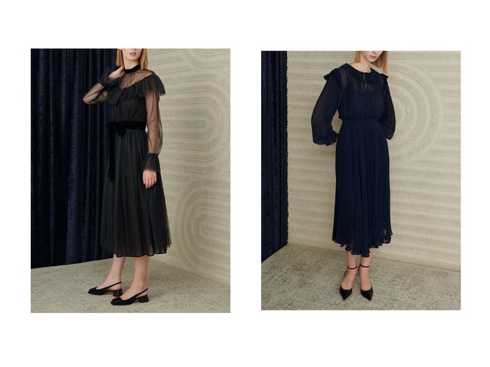 【CORCOVADO/コルコバード】のドットプリントチュールドレス&シアーソリッドプリーツドレス おすすめ！トレンド、レディースファッションの通販 おすすめ人気トレンドファッション通販アイテム インテリア・キッズ・メンズ・レディースファッション・服の通販 founy(ファニー) https://founy.com/ ファッション Fashion レディースファッション Fashion for Women ワンピース Dresses フォーマル・パーティードレス・結婚式用ドレス Elegant & Casual Dresses チュニック Tunic Tops & Dresses アクセサリー Fashion Accessories クラシカル Classical, Vintage-Inspired シルバー Silver, Metallic Silver チュニック Tunic, Long Top デコルテ Décolleté, Neckline ドット Polka Dot, Dot Pattern ドレス Dress, One-Piece バランス Balance, Style Balance パール Pearl, Pearl Accent フォーマル Formal, Dressy エレガント 上品 Elegant シフォン Chiffon, Lightweight Fabric プリーツ Pleats, Pleated |ID:crp329100000225586