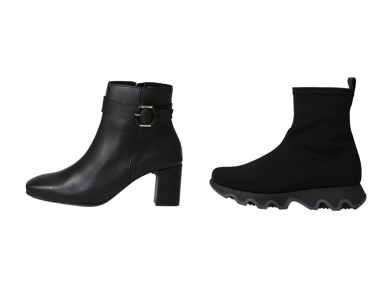 【Esmeralda/エスメラルダ】の【BONTRE】セットバックショートブーツ/55001&【BONTRE】ストレッチニットショートブーツ/51702 おすすめ！トレンド、レディースファッションの通販 おすすめ人気トレンドファッション通販アイテム インテリア・キッズ・メンズ・レディースファッション・服の通販 founy(ファニー) 　ファッション　Fashion　レディースファッション　Fashion for Women　バッグ　Bags　ショート　Short, Short Length　モダン　Modern, Contemporary　ラウンド　Round, Round Neck　エレガント 上品　Elegant　新作・新入荷　New Arrivals / New In　ブラック系　Black　|ID:crp329100000225592