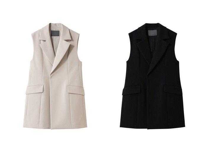 【uncrave/アンクレイヴ】のプルーフダブルクロス テーラードジレ おすすめ!トレンド、レディースファッションの通販 おすすめ人気トレンドファッション通販アイテム インテリア・キッズ・メンズ・レディースファッション・服の通販 founy(ファニー) https://founy.com/ ファッション Fashion レディースファッション Fashion for Women アウター Coat / Outerwear Collection レディースジャケット・軽アウター Jackets シンプル Simple, Minimal ジャケット Jacket, Outerwear ダブル Double, Double-Breasted ベスト Vest, Waistcoat マニッシュ Mannish, Boyish 新作・新入荷 New Arrivals / New In |ID:crp329100000225604