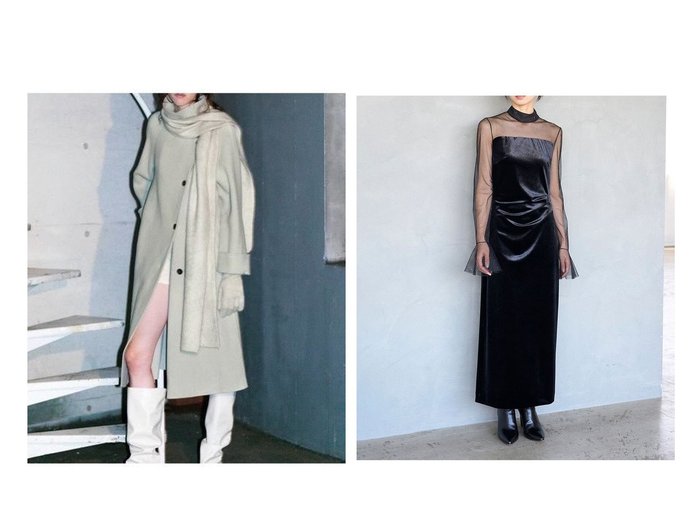 【SNIDEL/スナイデル】のシアードッキングベロアドレス&【HIGH QUALITY】バルマカンリバーコート おすすめ!トレンド、レディースファッションの通販 おすすめ人気トレンドファッション通販アイテム インテリア・キッズ・メンズ・レディースファッション・服の通販 founy(ファニー) https://founy.com/ ファッション Fashion レディースファッション Fashion for Women トップス・カットソー Cut & Sew Tops ベロアトップス Velour Tops / Velvet-Look Items ワンピース Dresses フォーマル・パーティードレス・結婚式用ドレス Elegant & Casual Dresses アウター Coat / Outerwear Collection コート・ロングコート・ピーコート Long Coats, Peacoats & More ウェーブ Wavy Pattern エレガント 上品 Elegant ジュエリー Jewelry, Accessories ストレッチ Stretch, Stretchy Fabric ストレート Straight, Straight Cut スマート Smart, Elegant ドレス Dress, One-Piece ドレープ Drape, Draping Fabric バランス Balance, Style Balance ベロア Velour, Soft Velvet リボン Ribbon, Bow おすすめ Recommended / Our Picks スタイリッシュ Stylish, Fashionable スタンド Stand Collar, Upright Stand フェルト Felt, Felt Fabric ポケット Pocket, Pocket Detail リュクス Luxury, Elegant, High-End, Chic リラックス Relax, Relaxed Fit ロング Long, Long-Length |ID:crp329100000225612