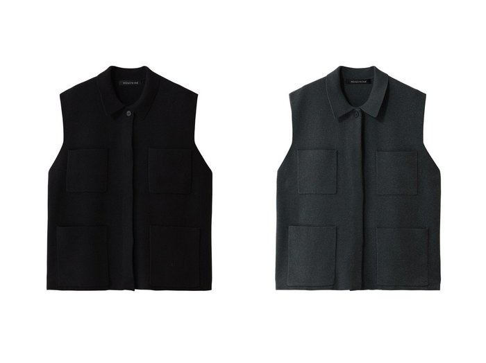 【mizuiro ind/ミズイロ インド】のwide vest with collar ベスト おすすめ！トレンド、レディースファッションの通販 おすすめ人気トレンドファッション通販アイテム 人気、トレンドファッション・服の通販 founy(ファニー) ファッション Fashion レディースファッション Fashion for Women アウター Coat / Outerwear Collection レディースジャケット・軽アウター Jackets インナー Innerwear ジャケット Jacket, Outerwear タートルネック Turtleneck, High Neck ベスト Vest, Waistcoat ポケット Pocket, Pocket Detail リラックス Relax, Relaxed Fit ワイド Wide, Wide Fit 新作・新入荷 New Arrivals / New In |ID:crp329100000225641