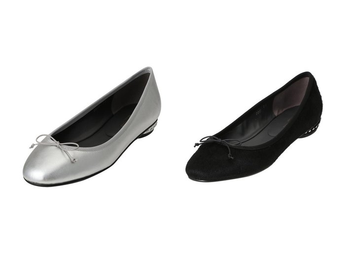 【heliopole/エリオポール】の【J&M DAVIDSON】スタッズバレリーナ バレエシューズ&【J&M DAVIDSON】スタッズバレリーナHair バレエシューズ おすすめ！トレンド、レディースファッションの通販 おすすめ人気トレンドファッション通販アイテム 人気、トレンドファッション・服の通販 founy(ファニー) ファッション Fashion レディースファッション Fashion for Women シューズ Shoes, Footwear スタッズ Studs, Metal Accents バランス Balance, Style Balance バレエ Ballet, Ballet Style フェミニン Feminine, Girly フォルム Silhouette, Form フラット Flat, Flat Shoes リボン Ribbon, Bow エレガント 上品 Elegant 新作・新入荷 New Arrivals / New In |ID:crp329100000225643